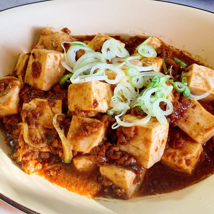 赤味噌を使って、和風麻婆豆腐